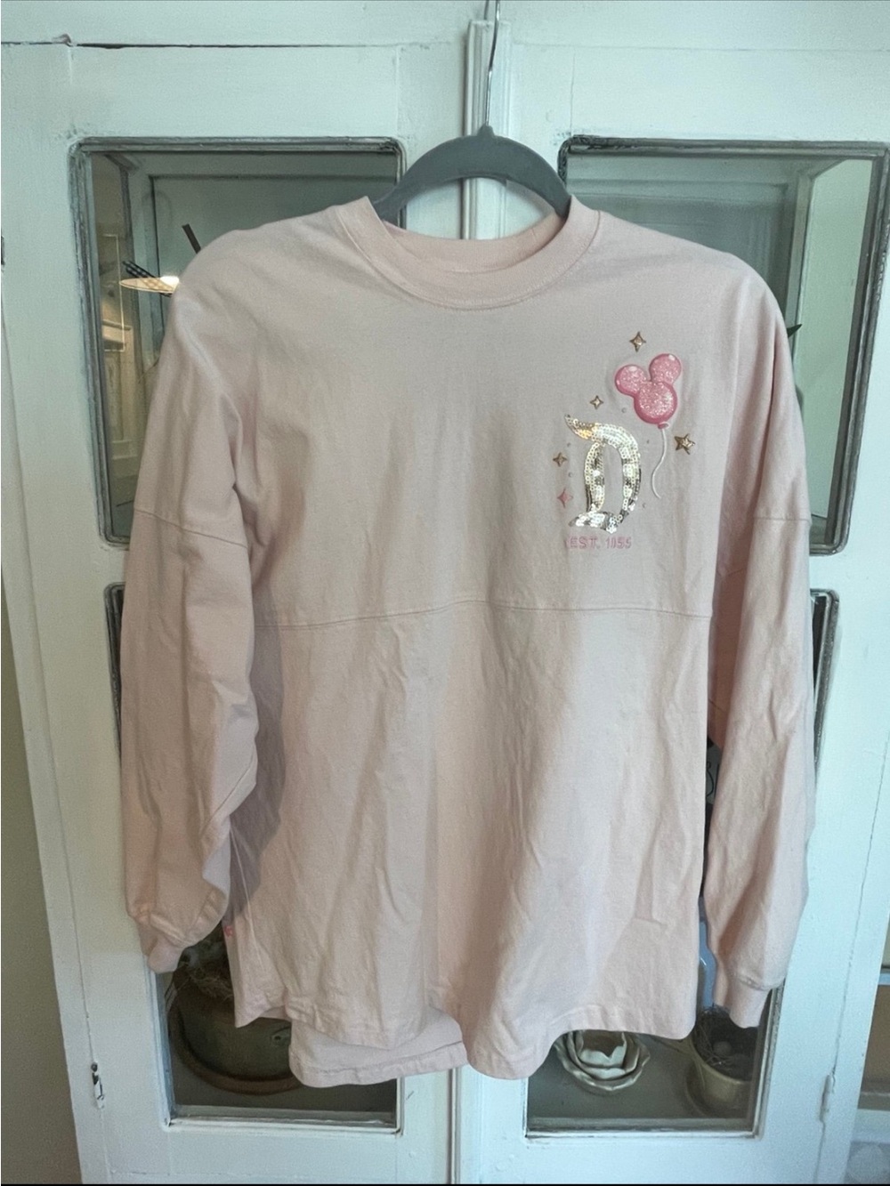Disneyland Disney parks 2024 pink Mickey balloons spirit jersey size small